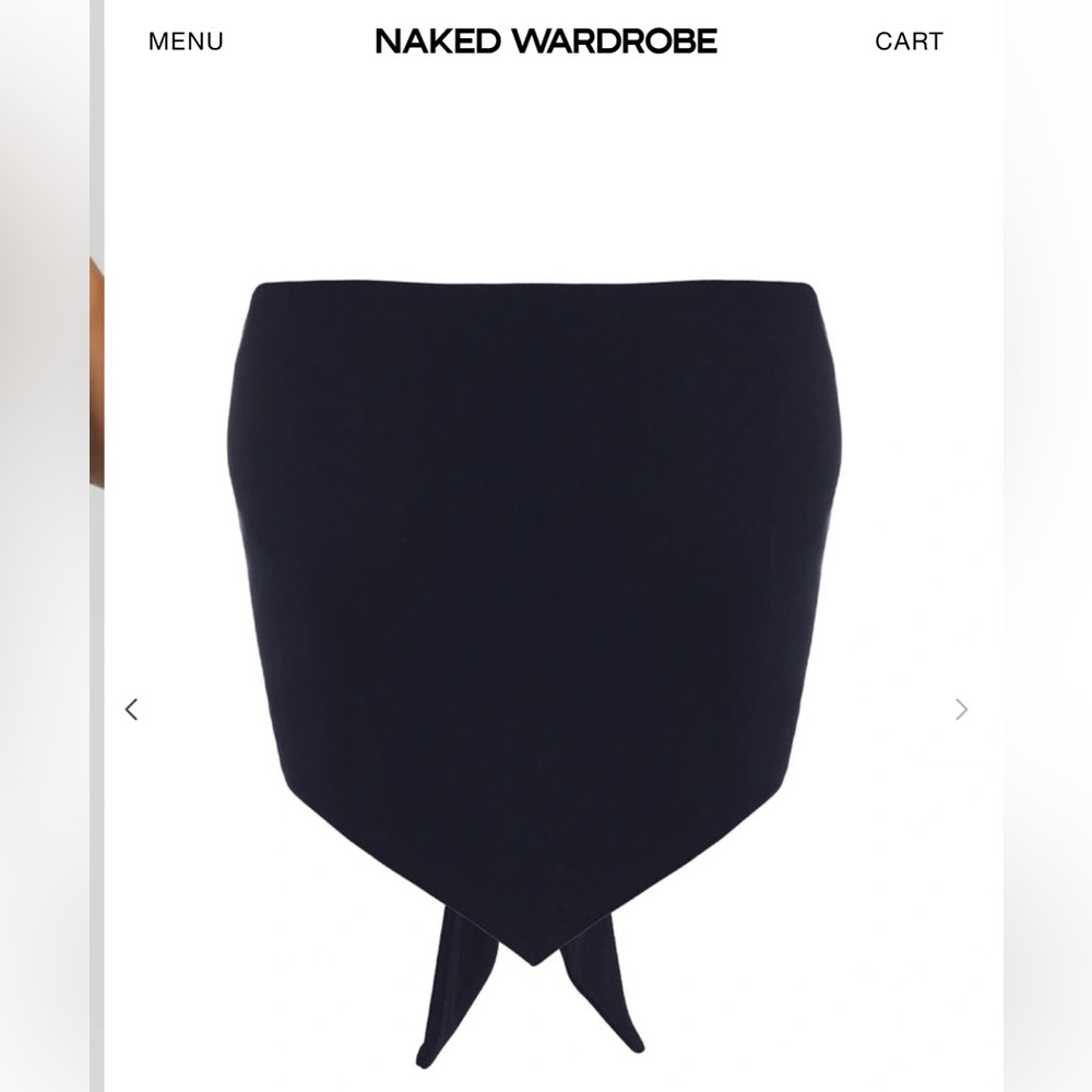 Naked wardrobe Handkerchief Crop Top 🖤 - Picture 5 of 7